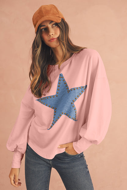 STELLA Studded Star Oversized Top