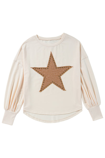 STELLA Studded Star Oversized Top