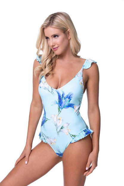 BLAIR Blue One-Piece Swimsuit