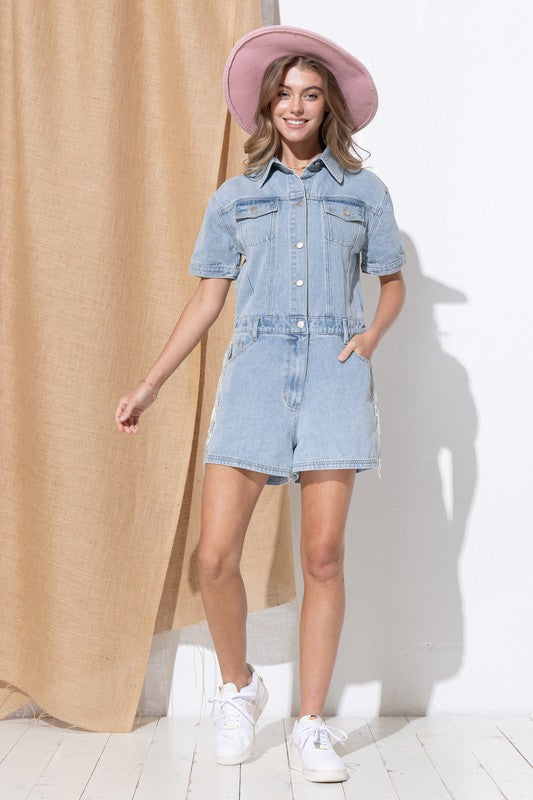 OLIVIA Overall Romper