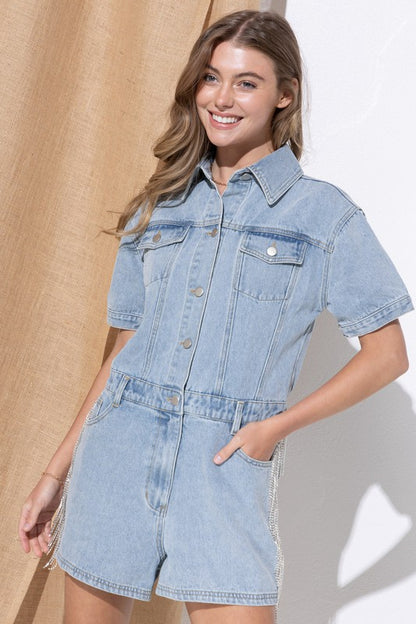 OLIVIA Overall Romper