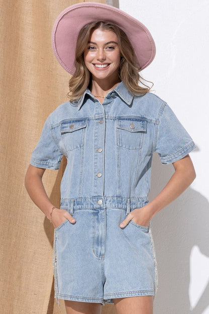 OLIVIA Overall Romper