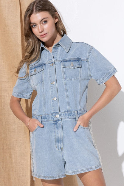 OLIVIA Overall Romper