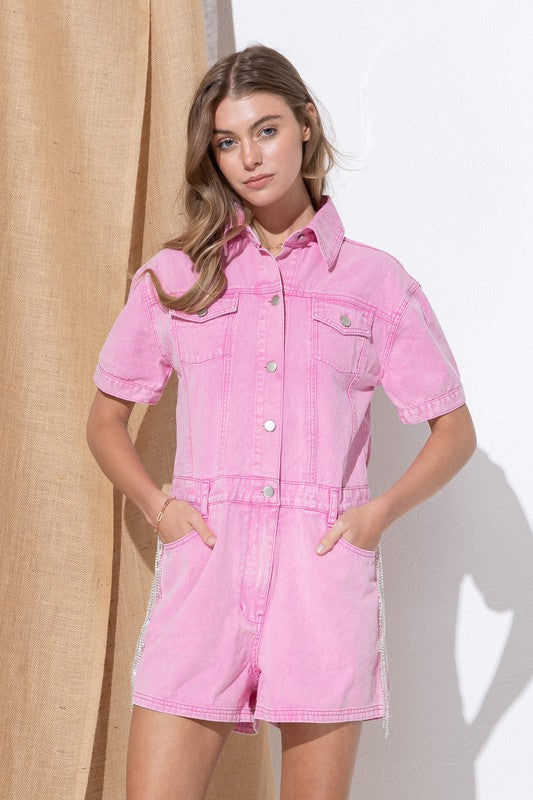 OLIVIA Overall Romper