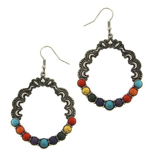 MEL Multi-color Navajo Earrings