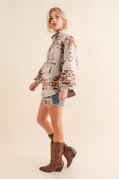 IZZY Aztec Western Pullover