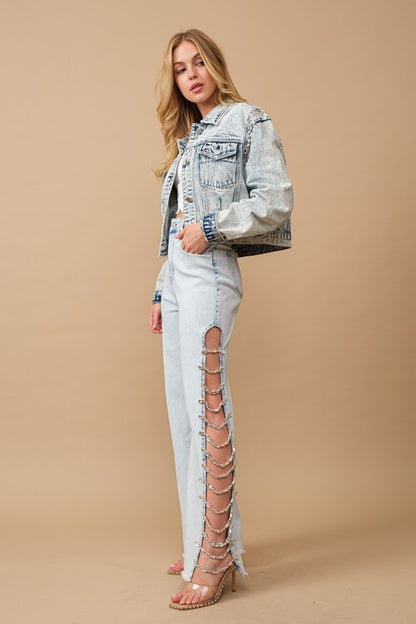 JULIA Jewel Trim Jeans