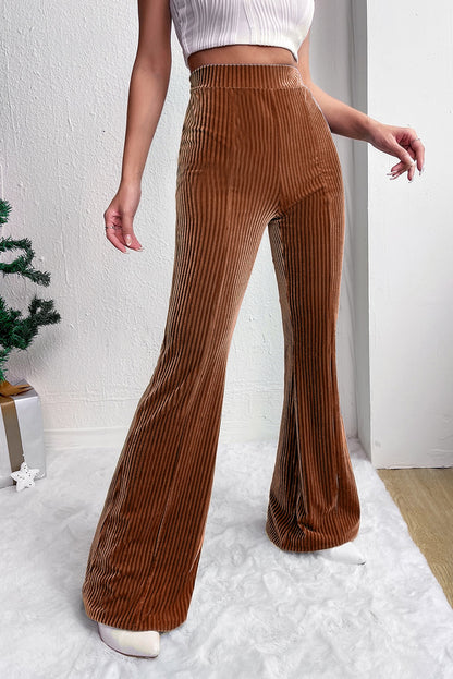 COURTLYN Corduroy High wasted Flare Pants