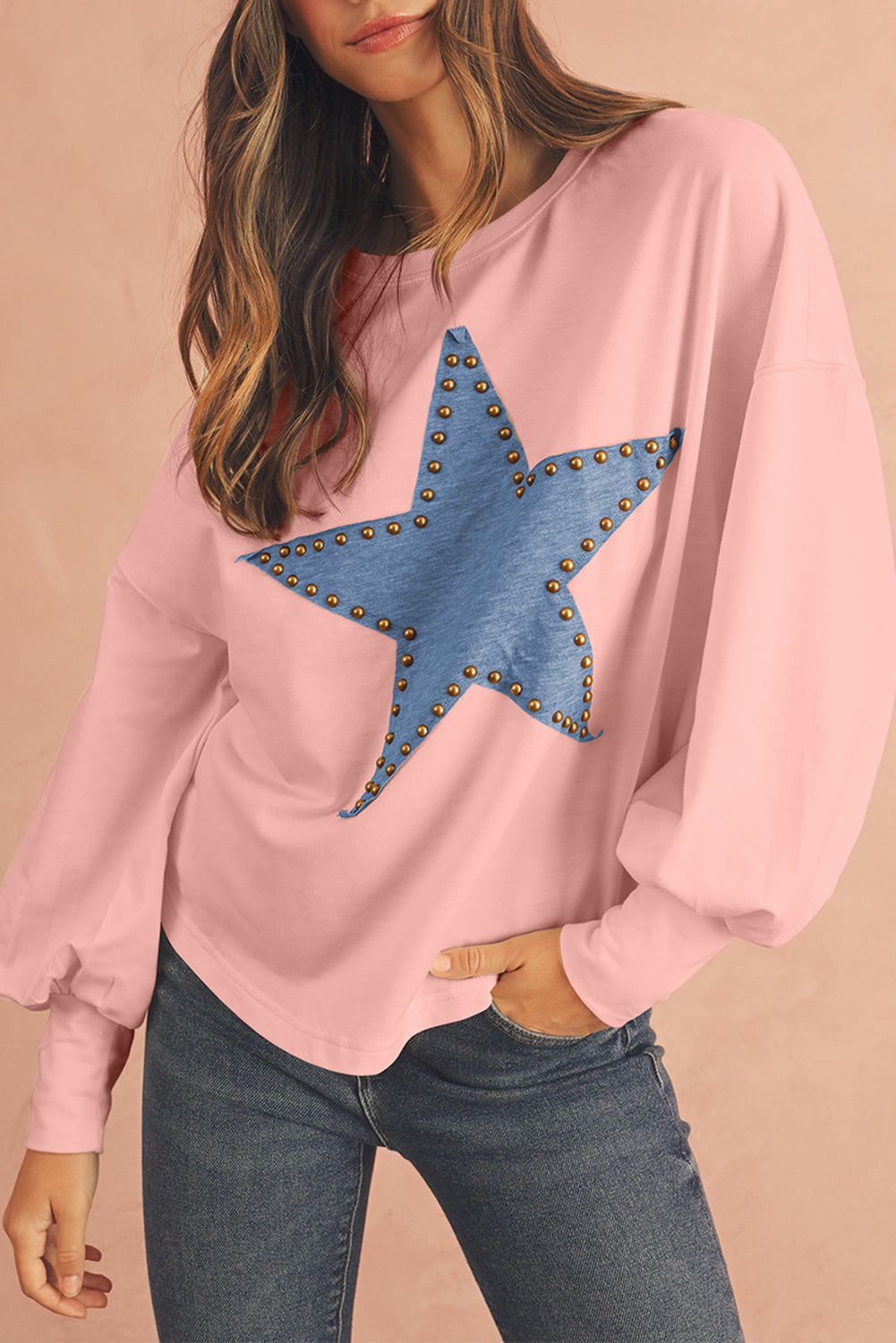 STELLA Studded Star Oversized Top