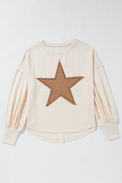 STELLA Studded Star Oversized Top