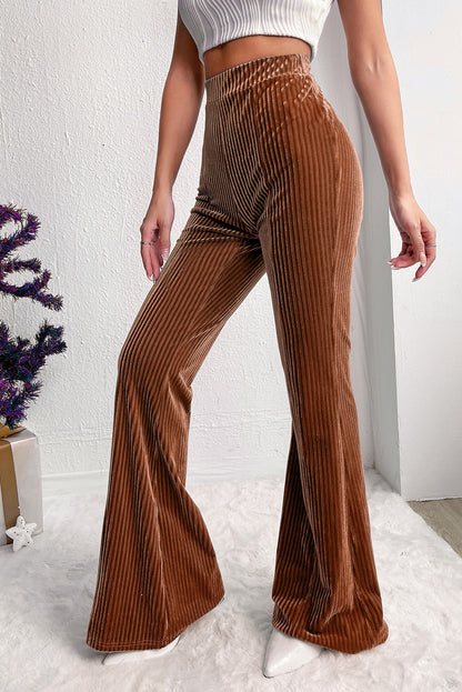 COURTLYN Corduroy High wasted Flare Pants