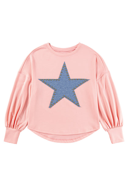 STELLA Studded Star Oversized Top