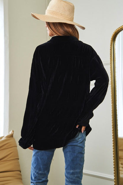 LAURIE Long Sleeve Button Top