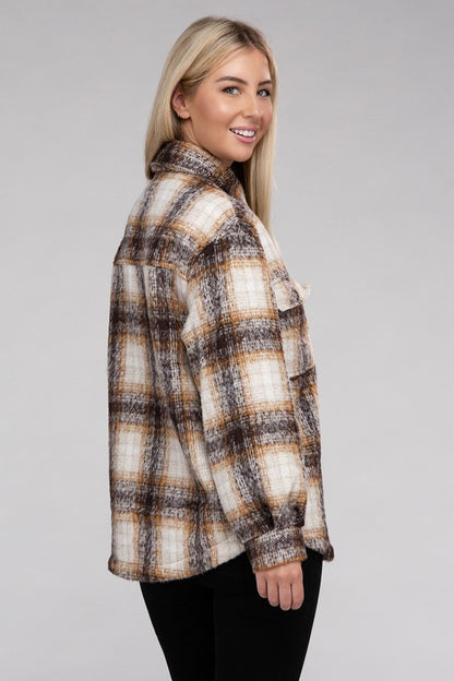 PRISCILLA Plaid Flannel Shacket