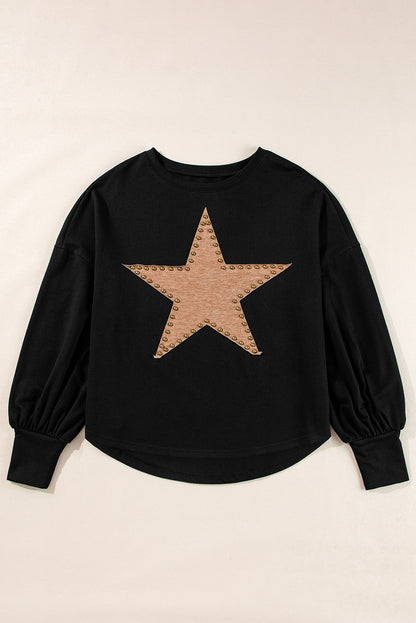 STELLA Studded Star Oversized Top