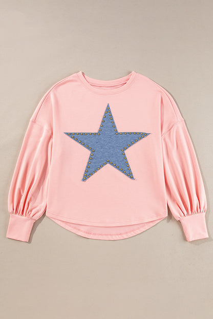 STELLA Studded Star Oversized Top