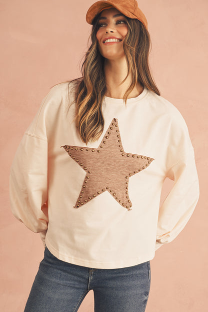 STELLA Studded Star Oversized Top