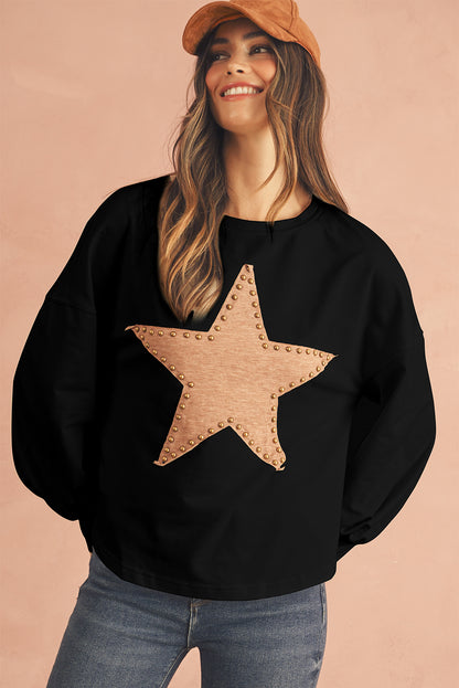 STELLA Studded Star Oversized Top