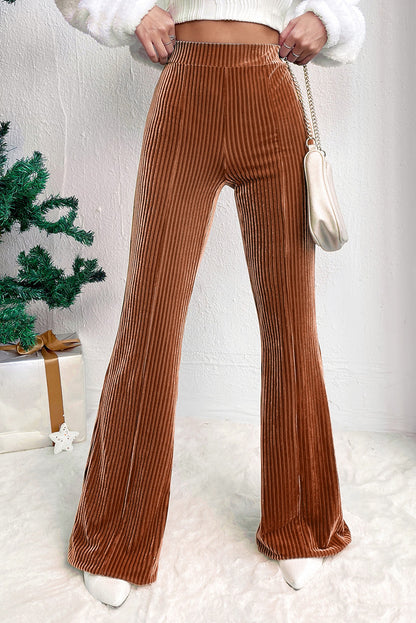 COURTLYN Corduroy High wasted Flare Pants