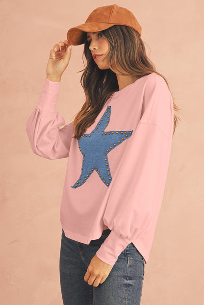 STELLA Studded Star Oversized Top