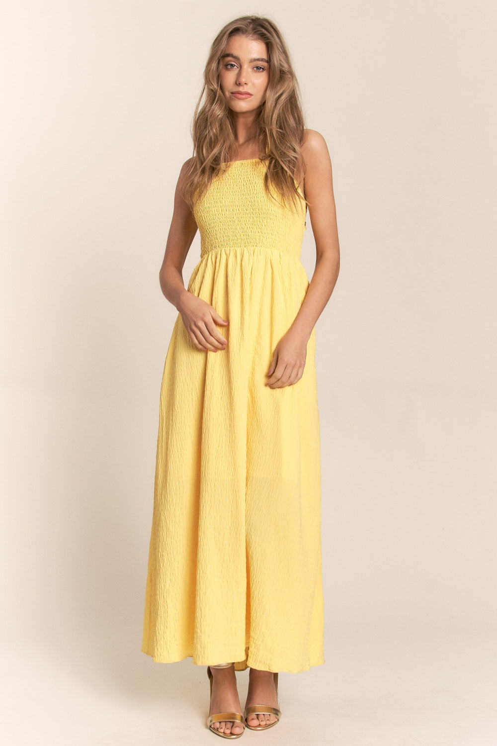 YOLY Crisscross Back Maxi Dress