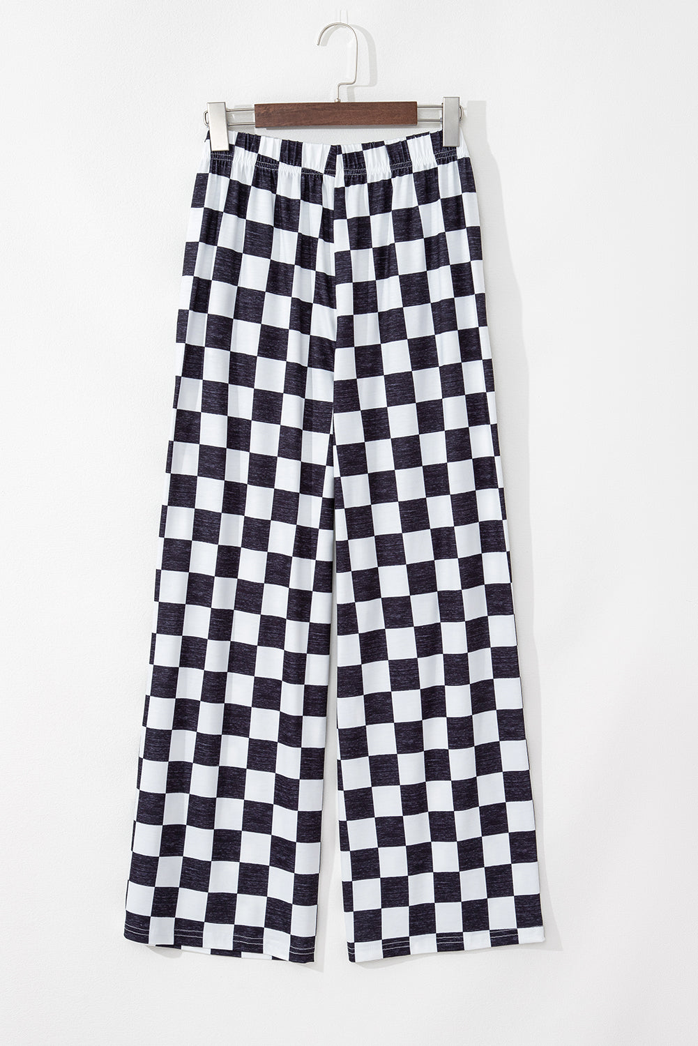 CHELSEA Checkered High Waisted Wide Leg Pants