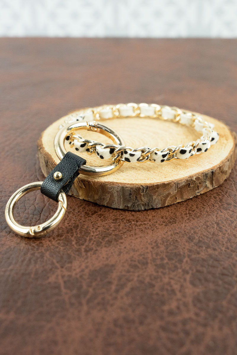 DOTTYVILLE Goldtone Bangle Keychain