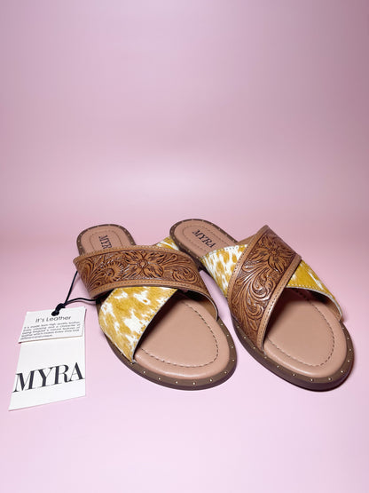 MAYA Mukluk Hand Tooled Sandals