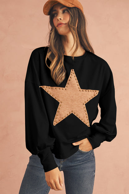 STELLA Studded Star Oversized Top