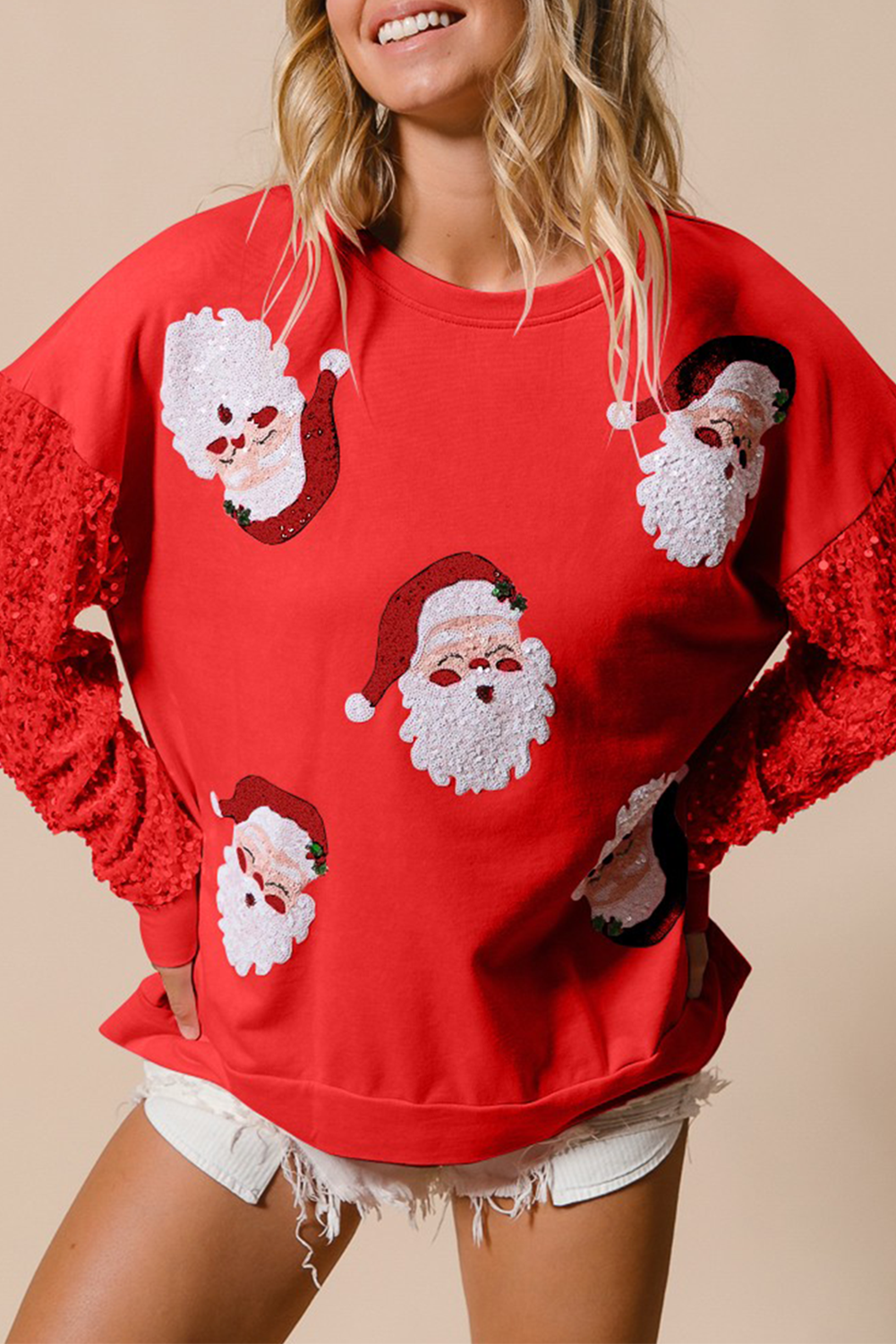 SANDRA Santa Claus Christmas Sweatshirt