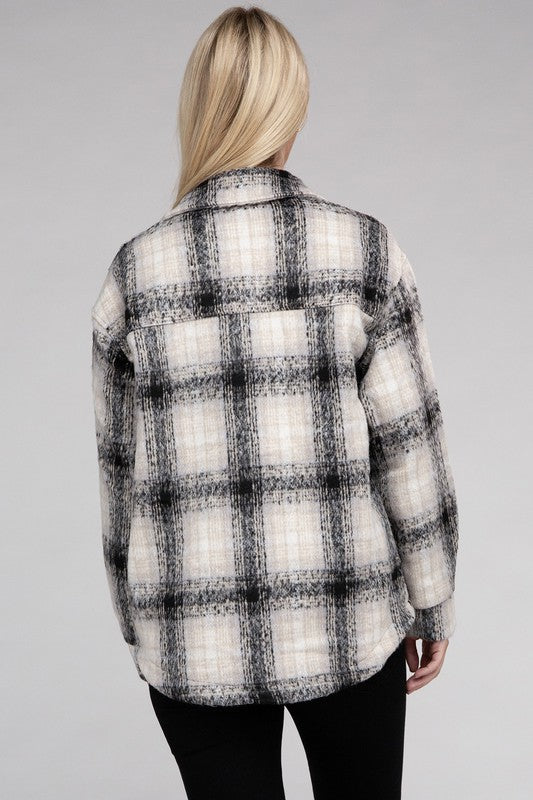 PRISCILLA Plaid Flannel Shacket