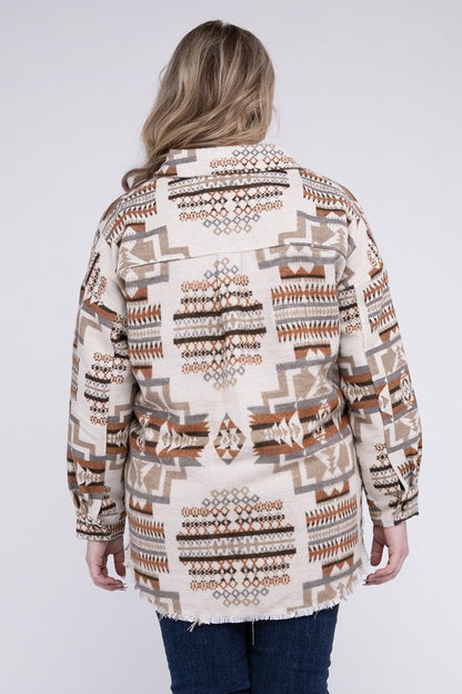 MARIE Aztec Western Shacket