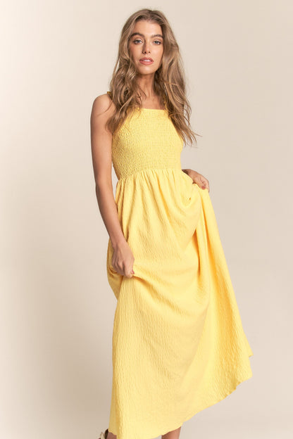 YOLY Crisscross Back Maxi Dress