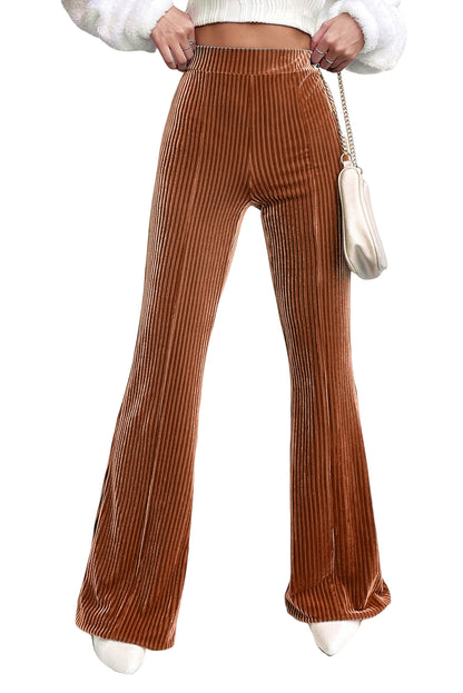 COURTLYN Corduroy High wasted Flare Pants