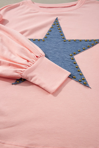 STELLA Studded Star Oversized Top