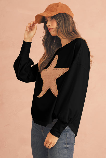 STELLA Studded Star Oversized Top