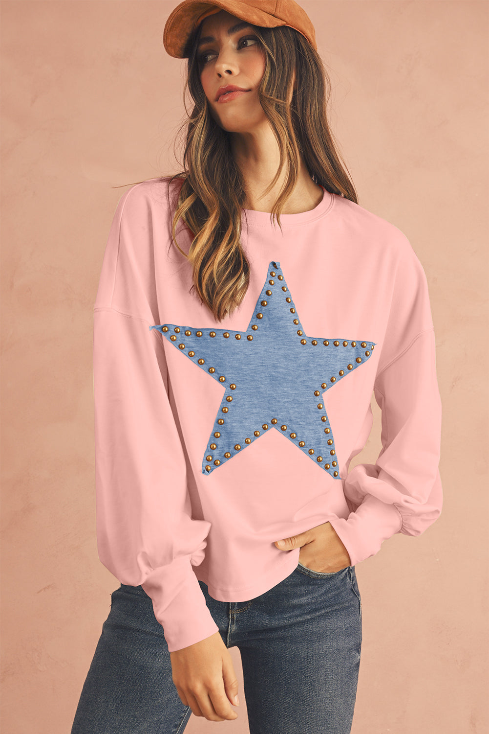 STELLA Studded Star Oversized Top